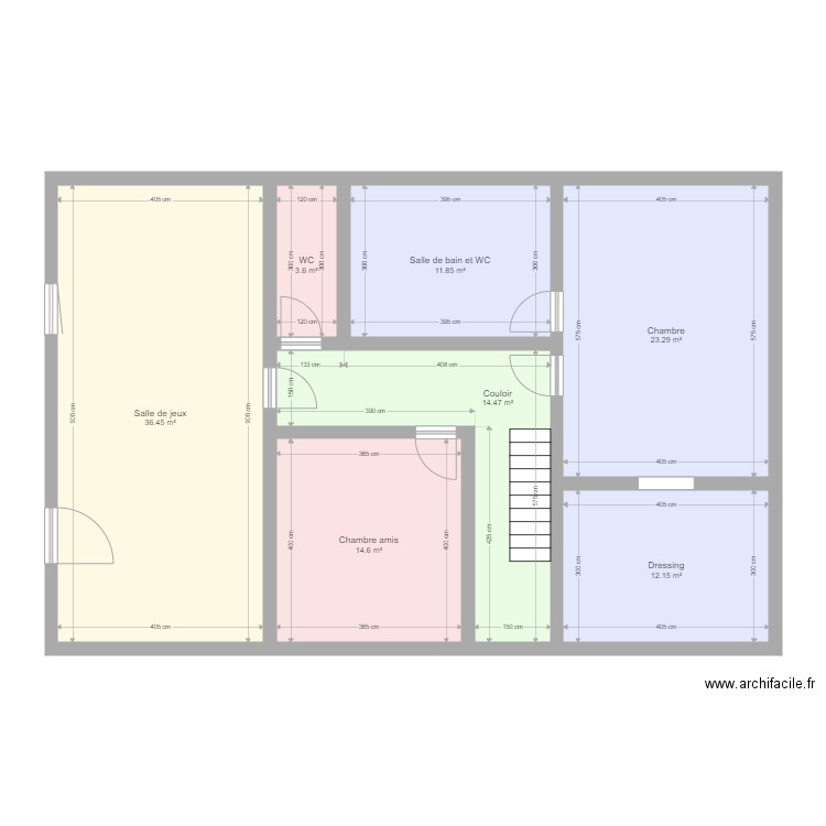 Aménagement grenier. Plan de 0 pièce et 0 m2