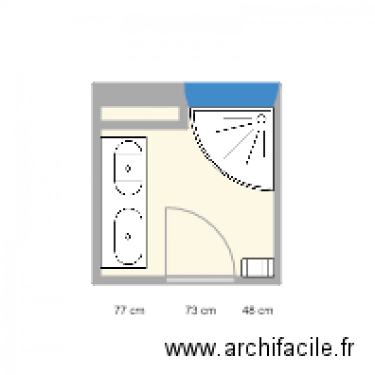 SdB Gan. Plan de 0 pièce et 0 m2