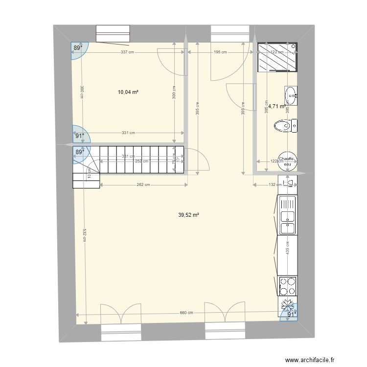 Aménagement nu  M1 RdC. Plan de 0 pièce et 0 m2