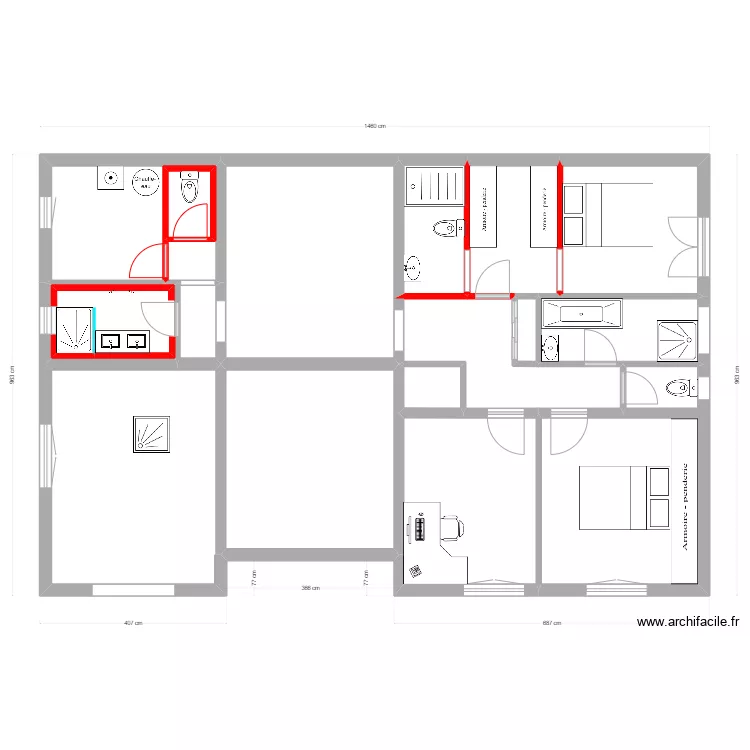 MOREAU RDC 2. Plan de MOREAU RDC 2. Plan de