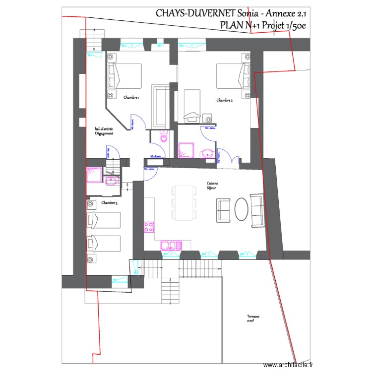 Une évidence . Plan de 0 pièce et 0 m2