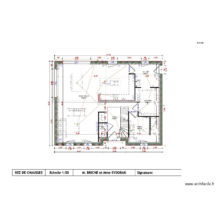 BRICHE SYDORAK RDC. Plan de 0 pièce et 0 m2