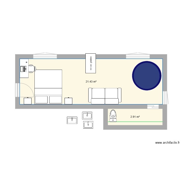 chambre nuptiale essai plb 2. Plan de 0 pièce et 0 m2