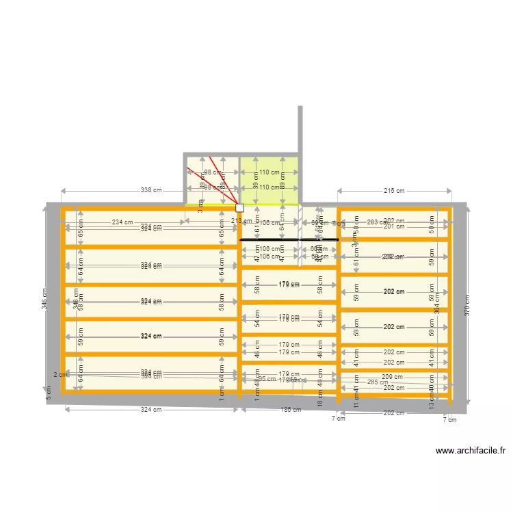 grange 10 d&eacute;cembre V3 solivage plafond V2. Plan de 