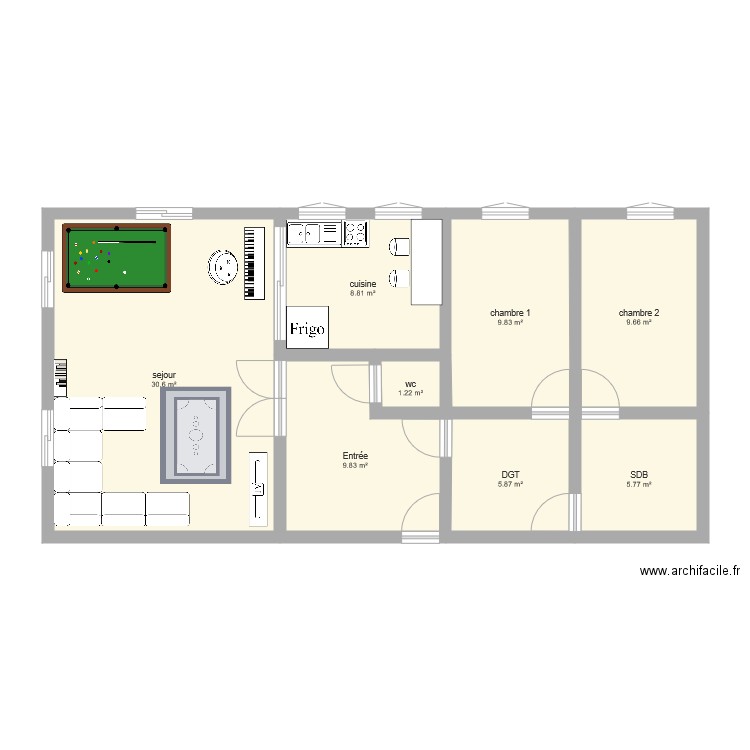 maison. Plan de 0 pièce et 0 m2