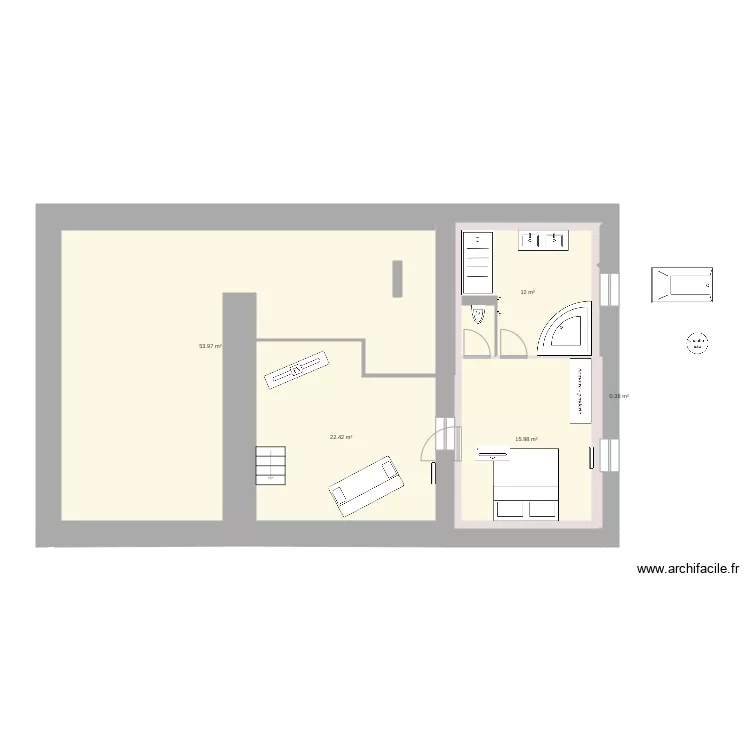 etage 9 fevrier 2020. Plan de 