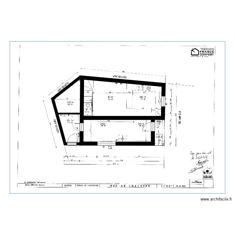 Pour toi. Plan de 3 pièces et 48 m2