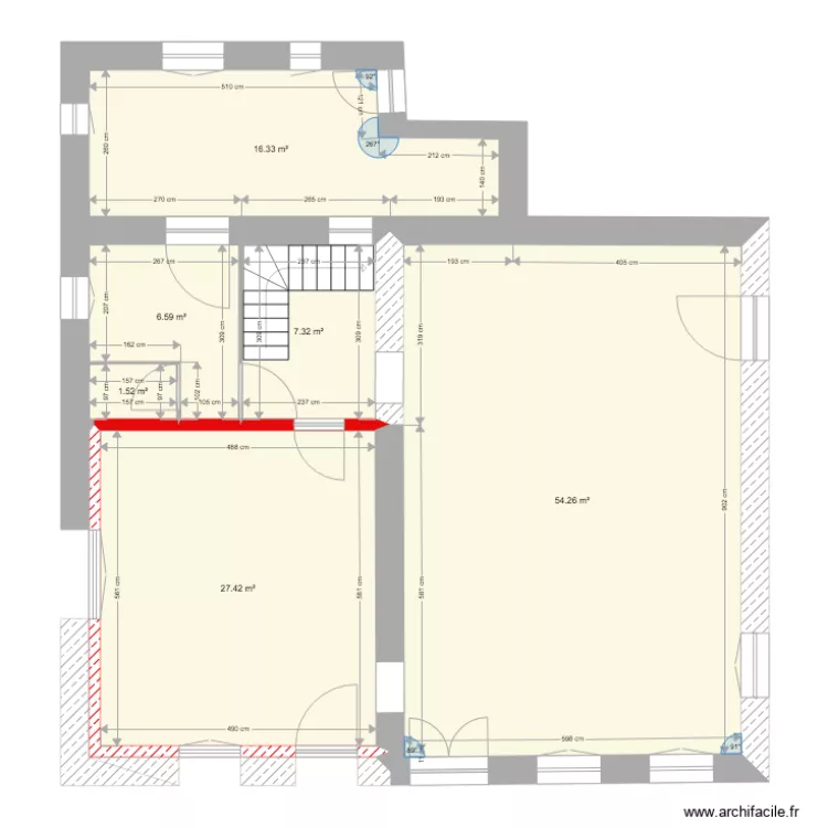 maison RDC. Plan de 