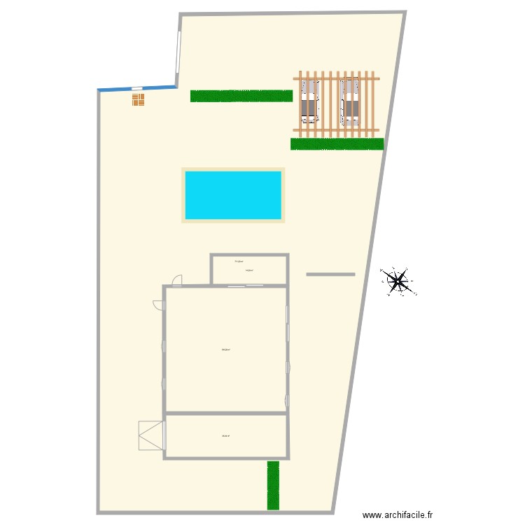 lecci o123b. Plan de 4 pièces et 1037 m2