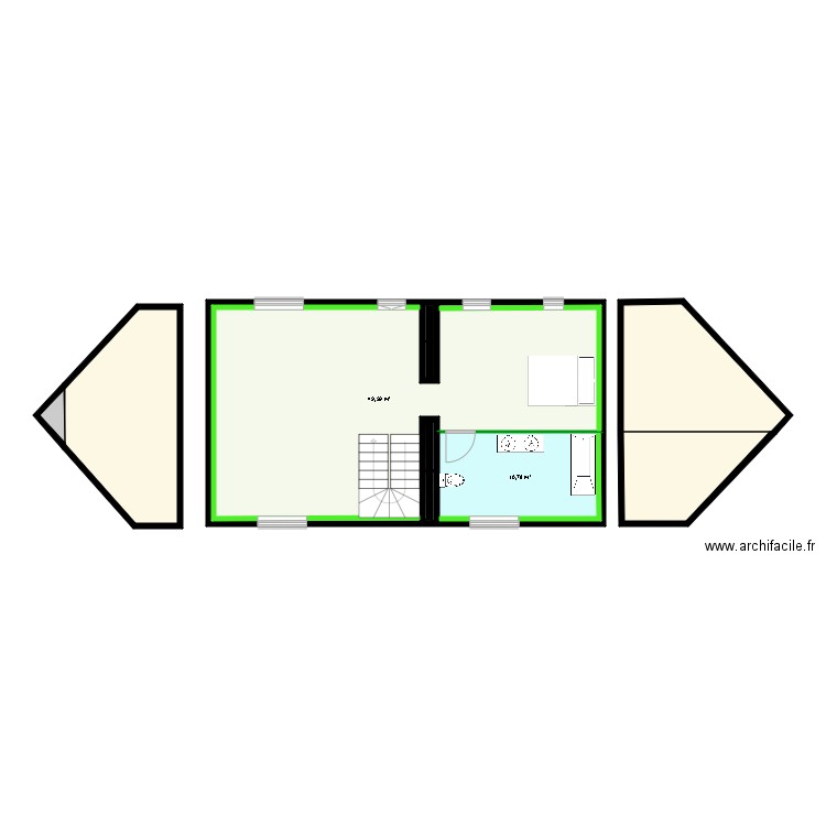 DIENIS à St Carreuc. Plan de 10 pièces et 123 m2