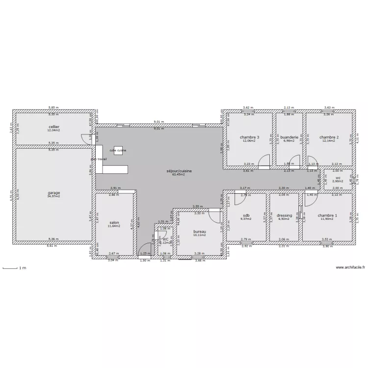 maison 01. Plan de 