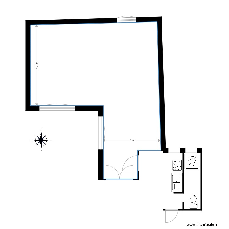 Etienne Marcel. Plan de 0 pièce et 0 m2