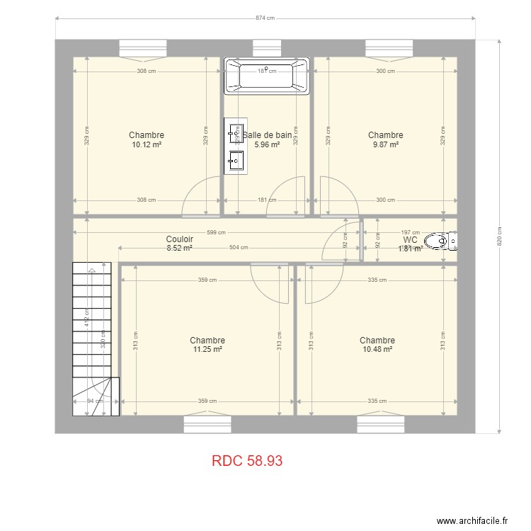 vellumylum ETAGE plailly SANS CH RDC. Plan de 0 pièce et 0 m2