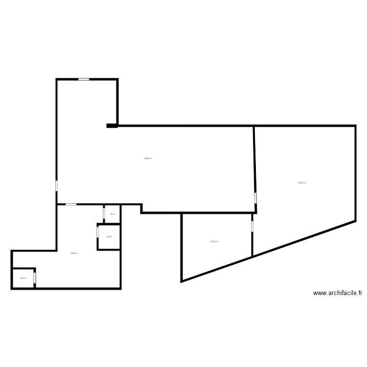 DIAGONALE TRAPE. Plan de 7 pièces et 297 m2