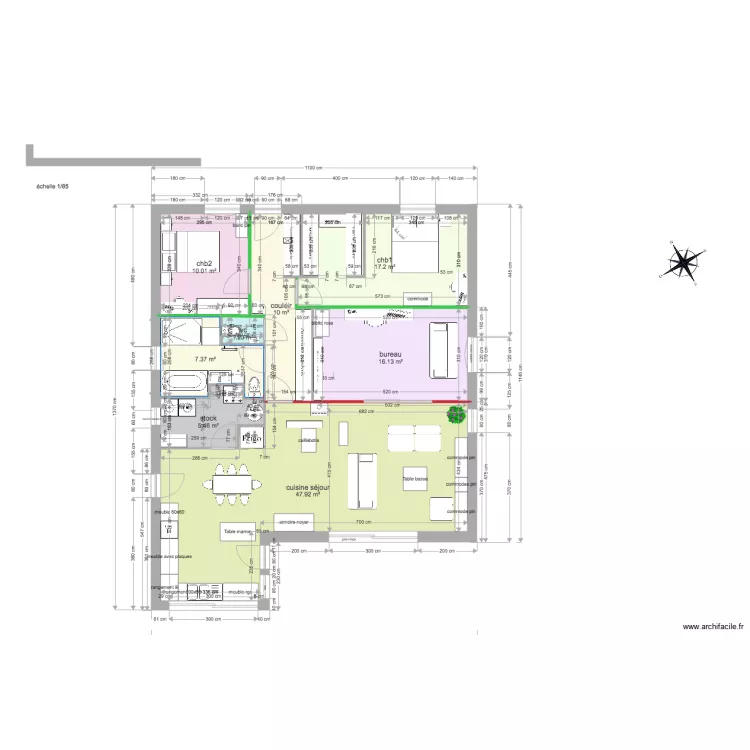 maison finale modif sdb. Plan de maison finale modif sdb. Plan de