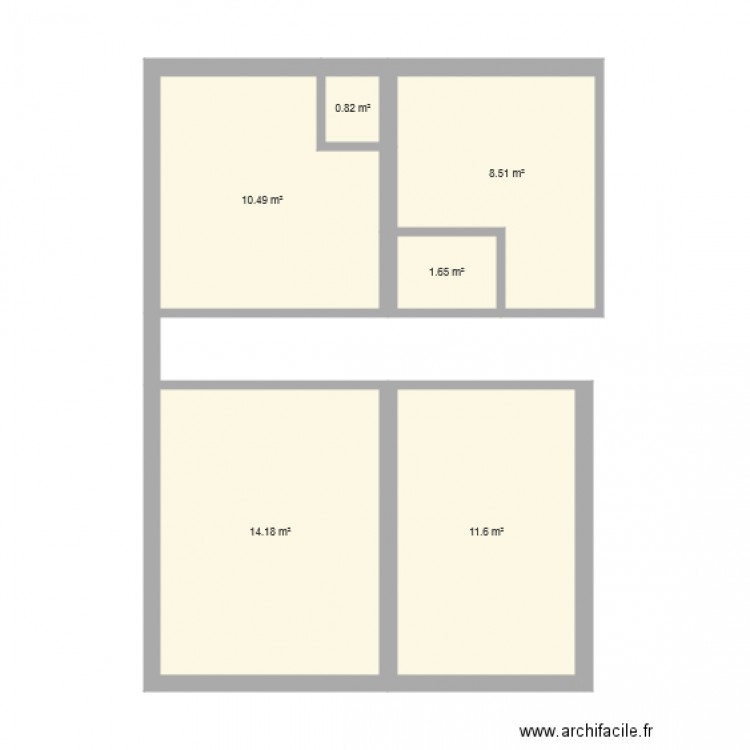 plan maison modif chambre. Plan de 0 pièce et 0 m2