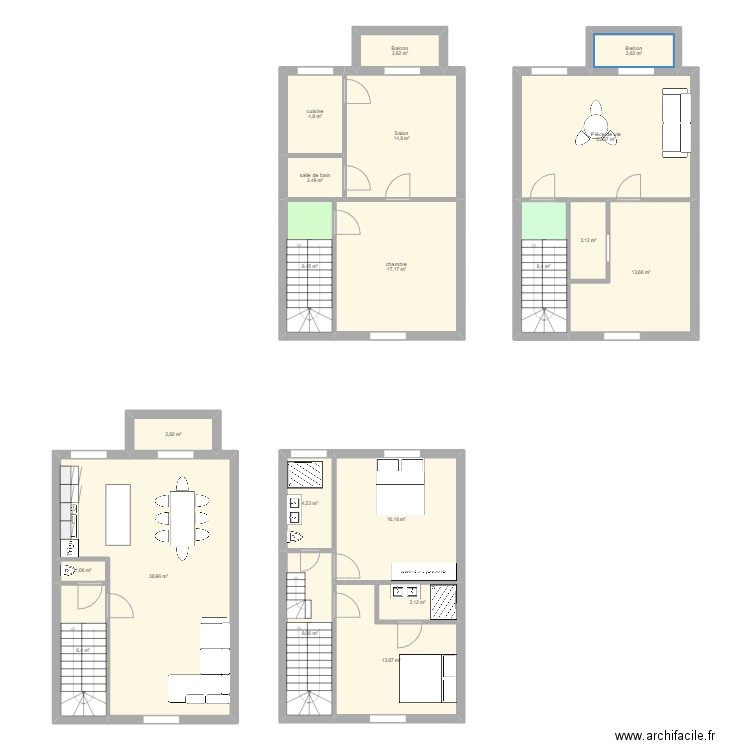 Beco. Plan de 0 pièce et 0 m2