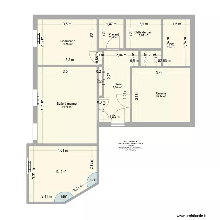 BAT SEDRICK APP26. Plan de 