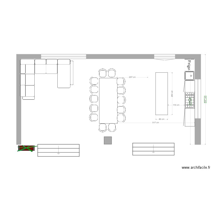 Pool house. Plan de 0 pièce et 0 m2