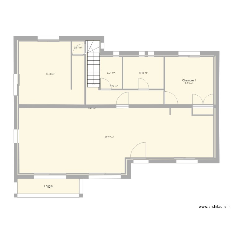 Villa Fabre Etage 1. Plan de 0 pièce et 0 m2