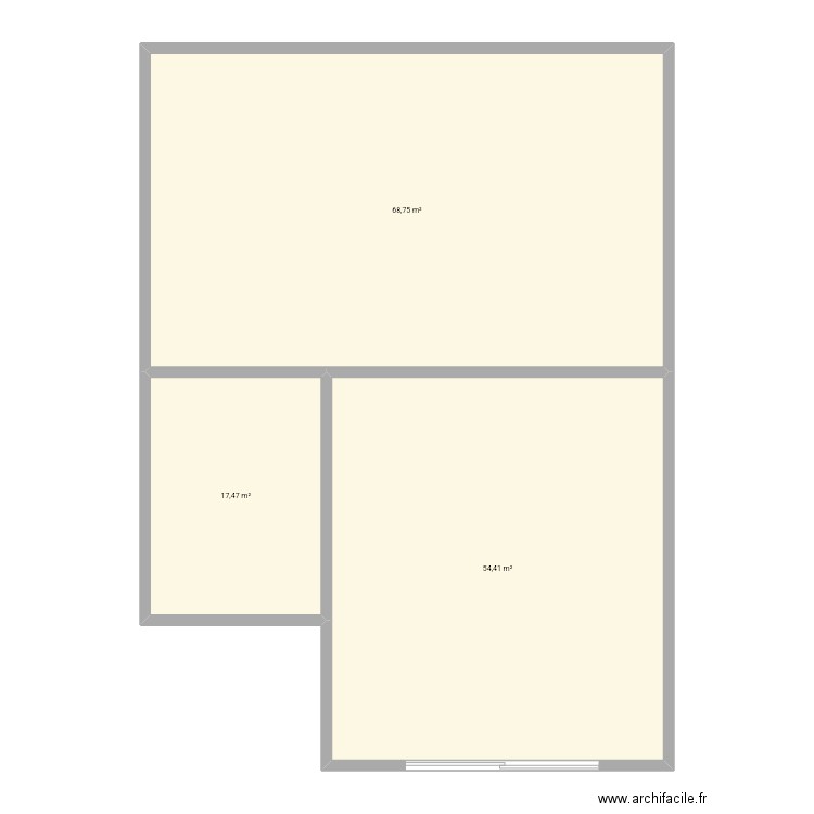 Plan maison . Plan de 3 pièces et 141 m2