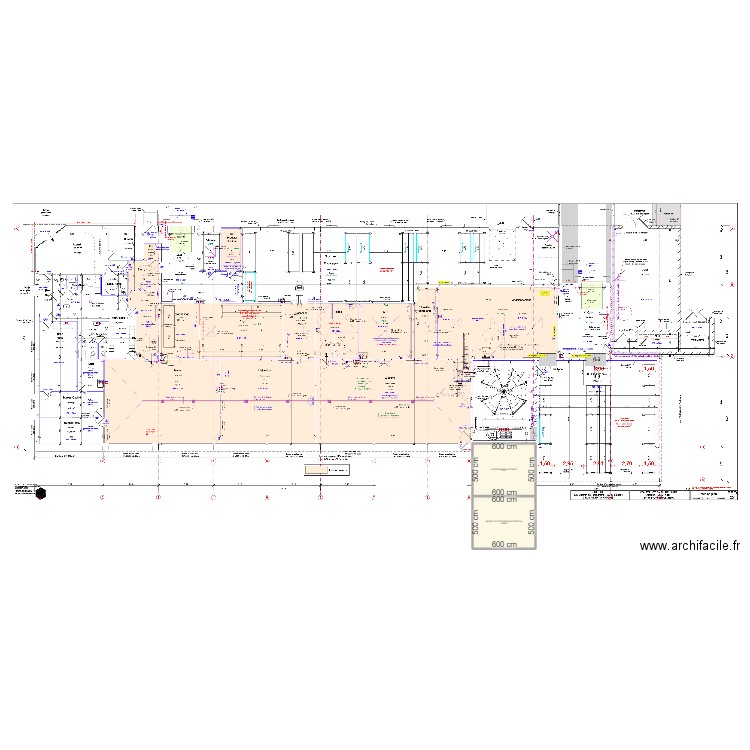 hdg. Plan de 2 pièces et 60 m2