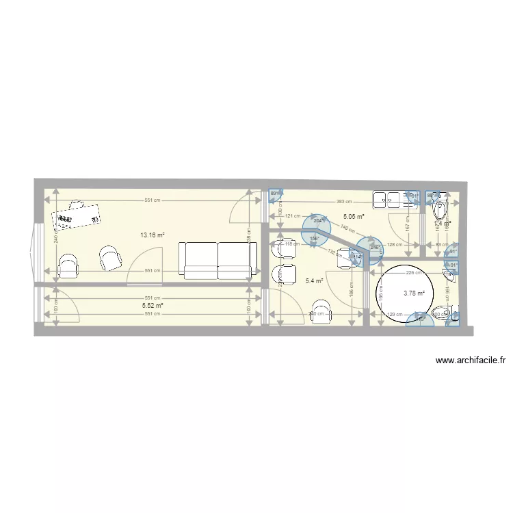 bureau begles LIBRE 2. Plan de 