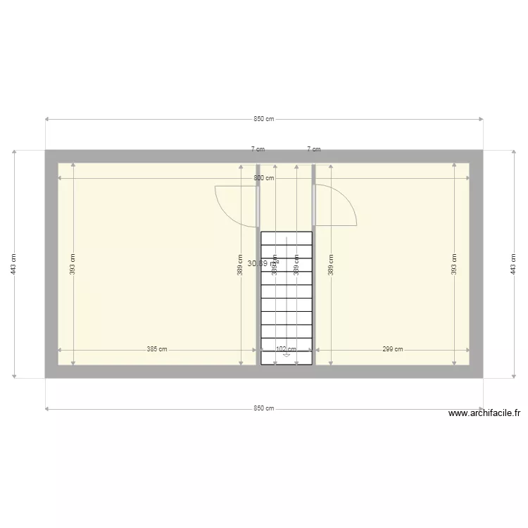 &eacute;tage BEAUMARCHE. Plan de 