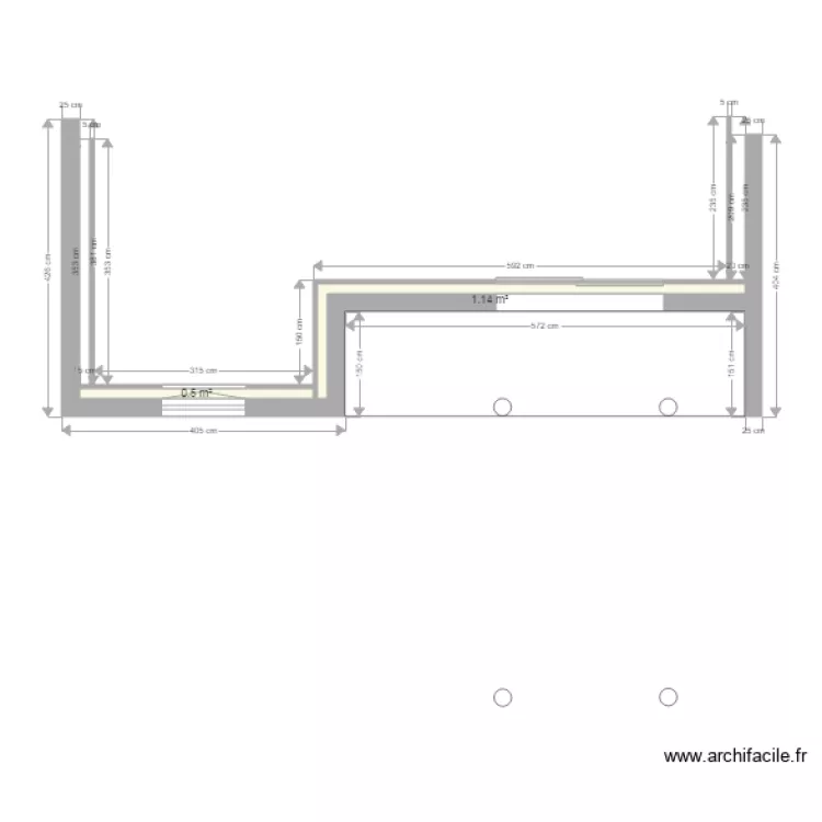 Taillard Rez de Chauss&eacute;e . Plan de 