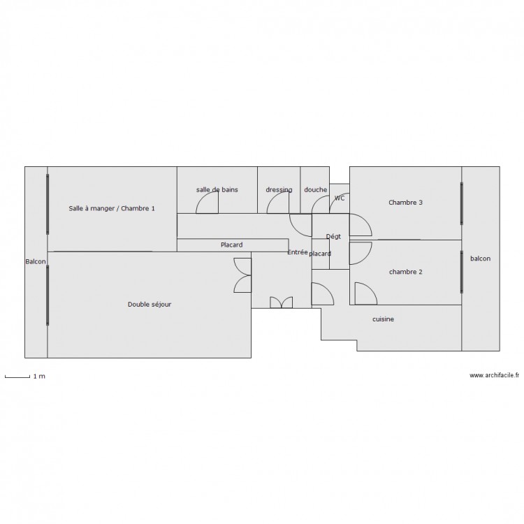 soleil. Plan de 0 pièce et 0 m2