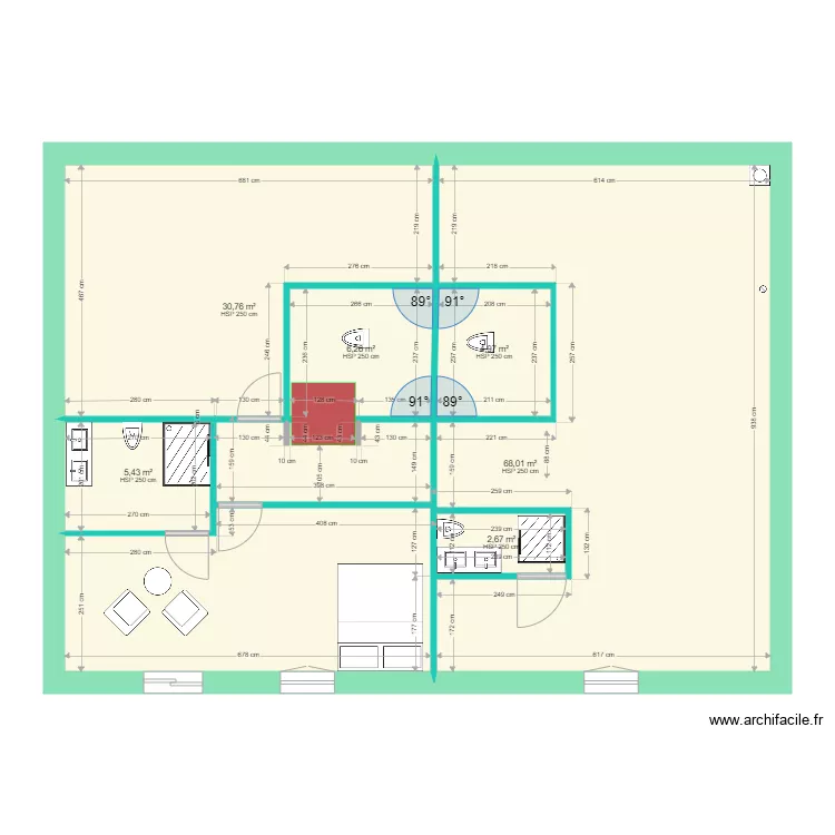 Caro modification Etage Ascenceur. Plan de 