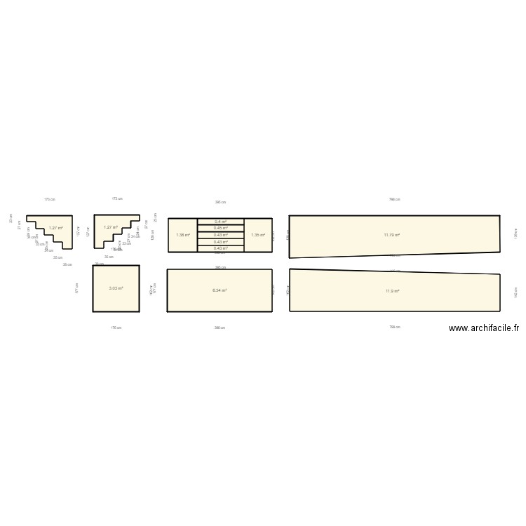 maison piscine. Plan de 13 pièces et 40 m2