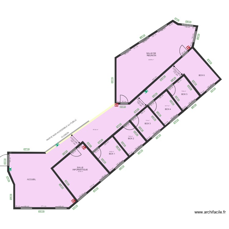 RCH 95 PLAN VIERGE SANS MOBILIER. Plan de 0 pièce et 0 m2