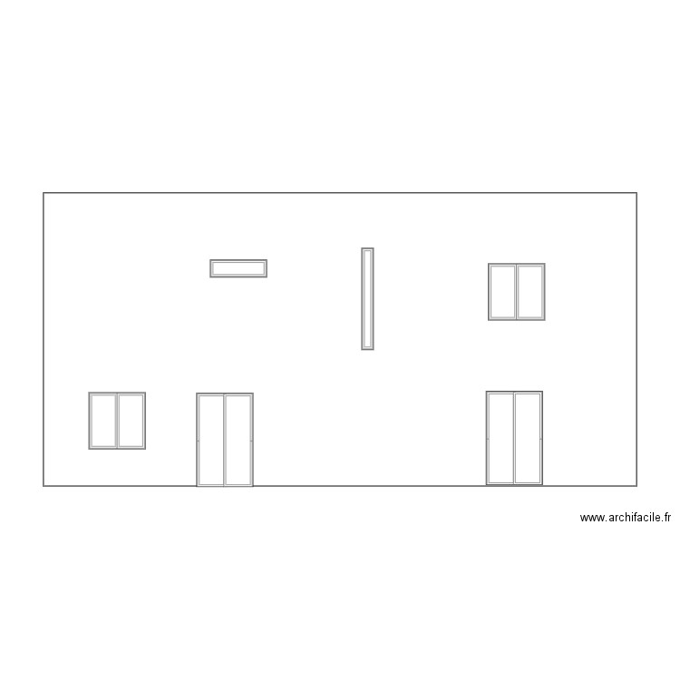 FACADE JARDIN. Plan de 0 pièce et 0 m2