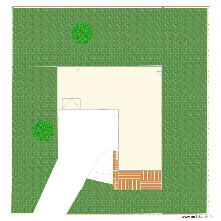 Jardin serbonne. Plan de 