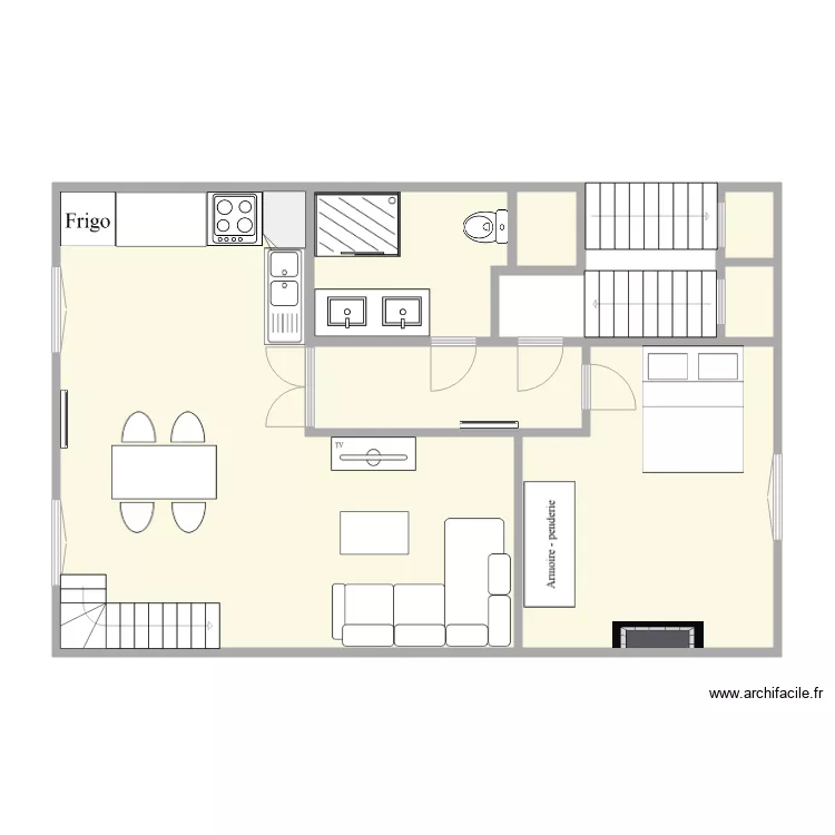 Plan Reine 3 &egrave;me &eacute;tage Modifier. Plan de 