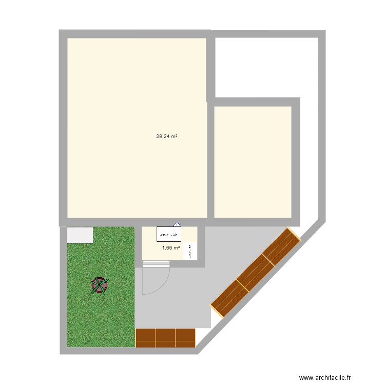 Jardin 2. Plan de 0 pièce et 0 m2