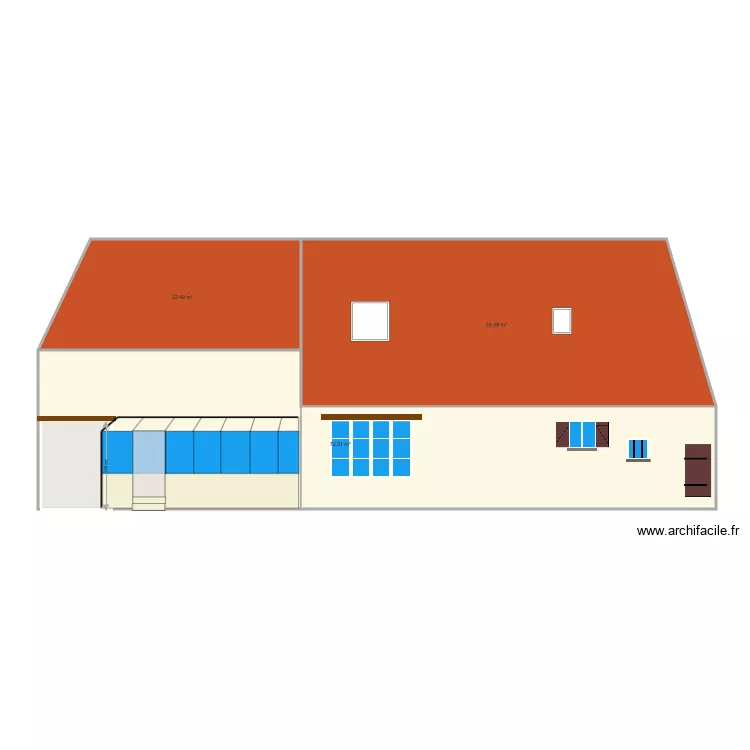 FACADE ar  APRES VELIX. Plan de 