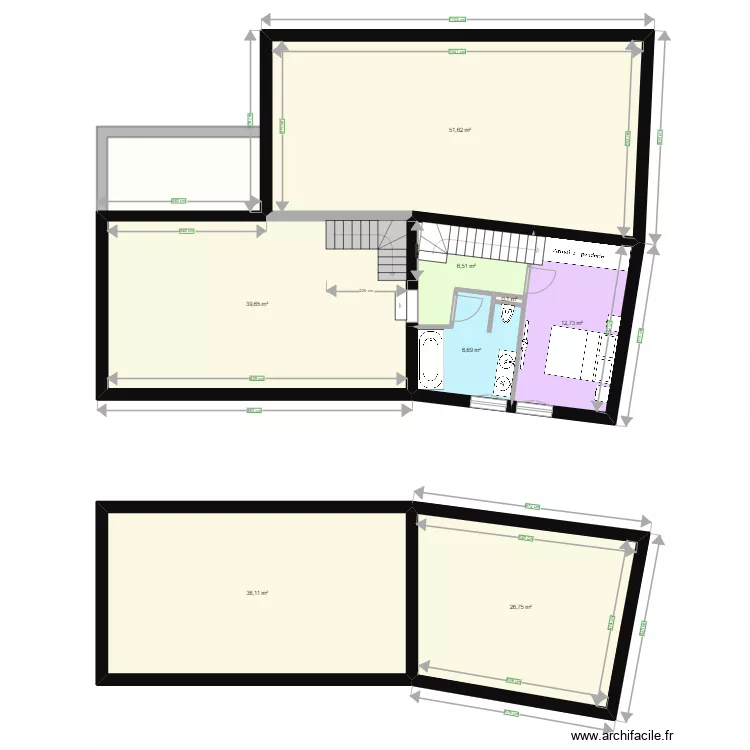 Maison v3. Plan de 