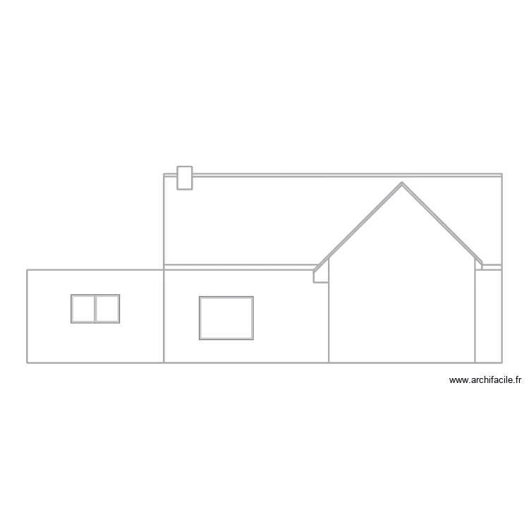 METEREAU - Façade Nord - Après. Plan de METEREAU - Façade Nord - Après. Plan de
