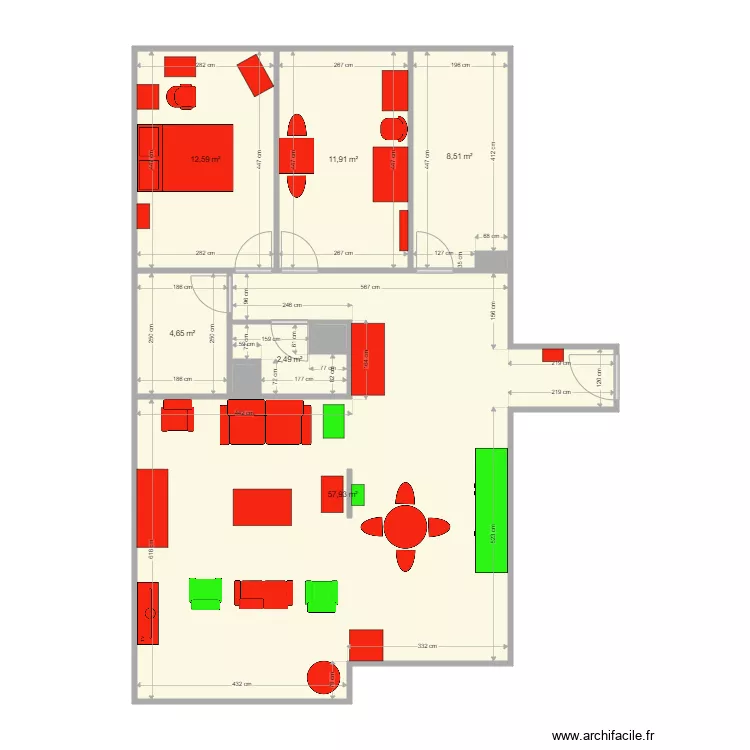 Vaugirard 235 MEUBLES. Plan de Vaugirard 235 MEUBLES. Plan de