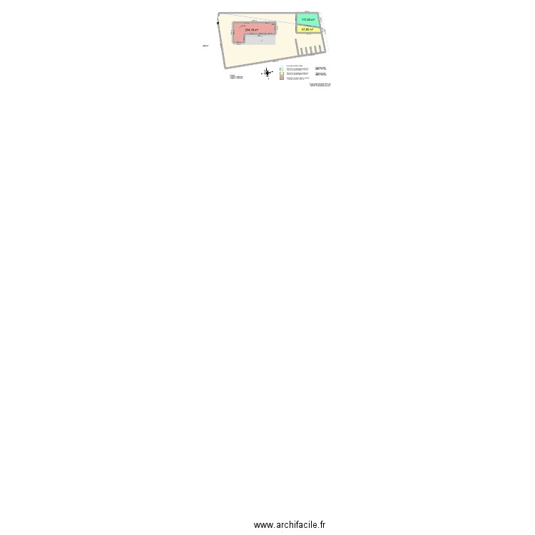 PCMI - Plan de masse 2. Plan de 3 pièces et 419 m2