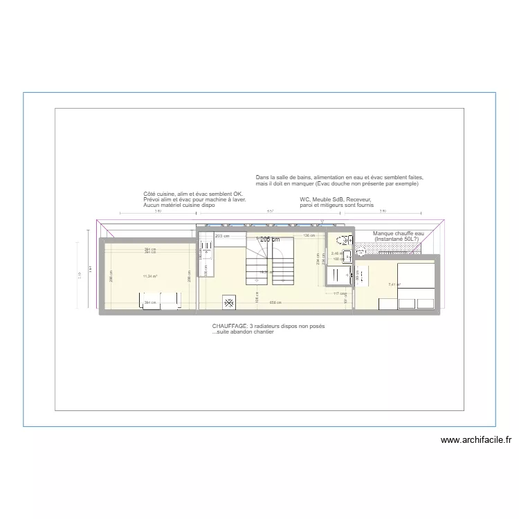 Aménagement combles 40m2. Plan de Aménagement combles 40m2. Plan de
