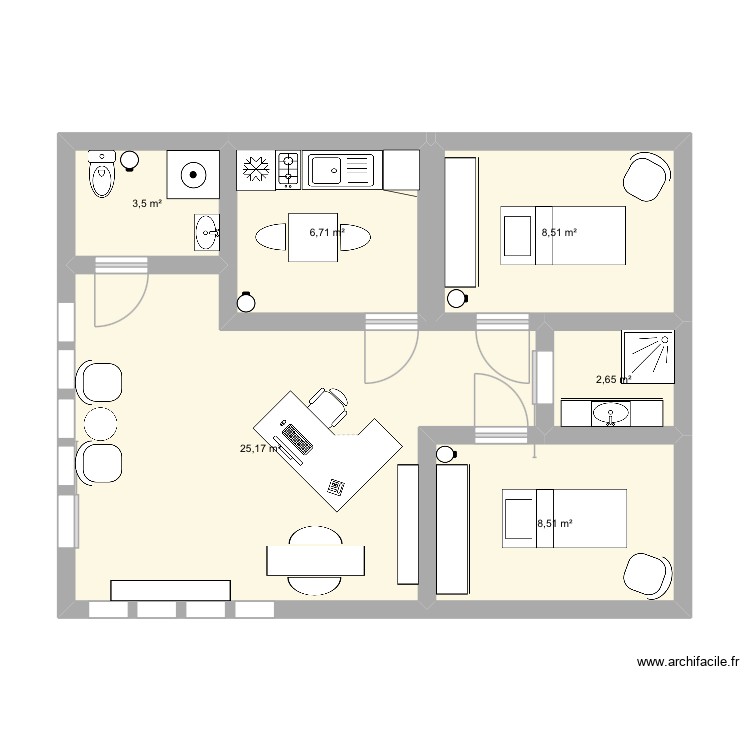 Plan du nouveau local HERIA. Plan de 0 pièce et 0 m2