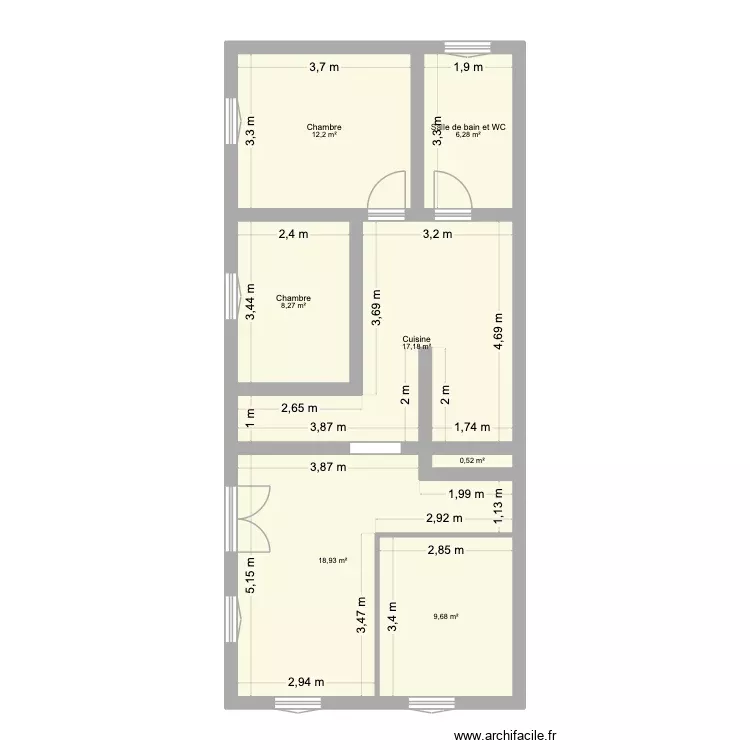 CASANOVA LION. Plan de 7 Pièces et 73 m² CASANOVA LION. Plan de 7 Pièces et 73 m²