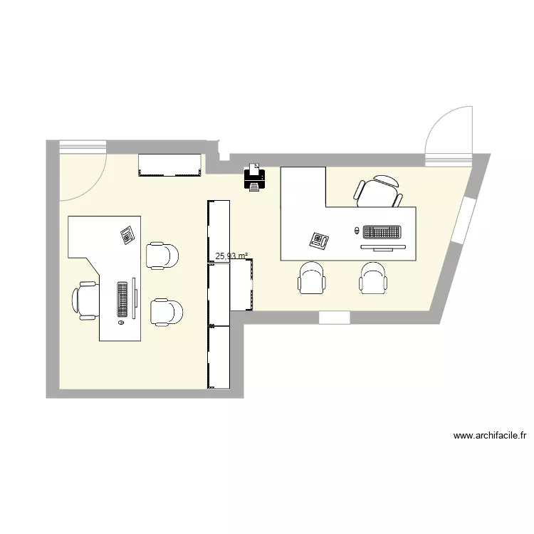 Bureau MDR bonne dimension. Plan de Bureau MDR bonne dimension. Plan de