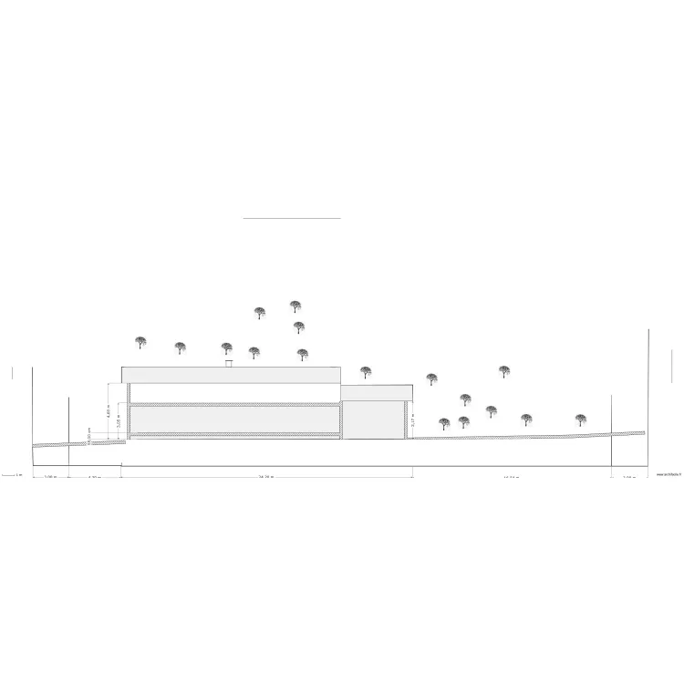 Coupe Paysagere Cc 100e. Plan de 