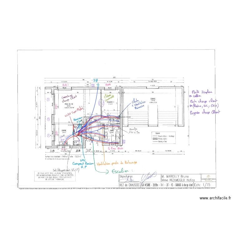 MARCILLY RDC HYDRAULIQUE. Plan de 0 pièce et 0 m2