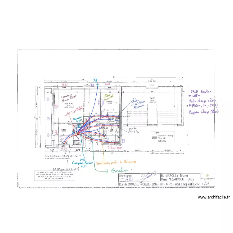 MARCILLY RDC HYDRAULIQUE. Plan de 