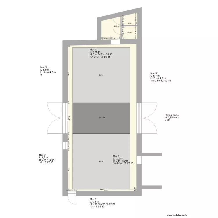 Grange extension v2. Plan de Grange extension v2. Plan de